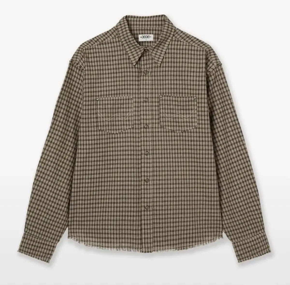 aeae WESTERN CHECK SHIRTS [BROWN]